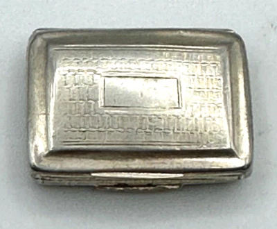 Vinagreta georgiana John Betteridge 1827 Birmingham plata de ley Foto 1 de 4