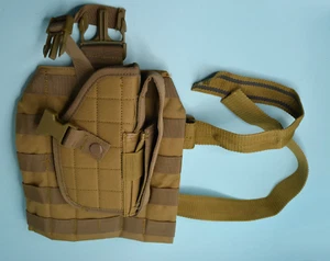 Tactical green Nylon holster w/leg straps - Picture 1 of 2