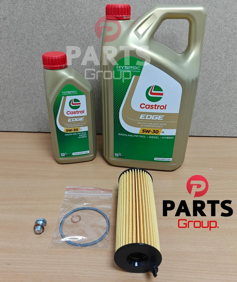 KIT DE SERVIÇO 6L FILTRO DE ÓLEO E ÓLEO CASTROL PARA BMW X3 XDRIVE 35D F25 2011-2017 - Imagem 1 de 1