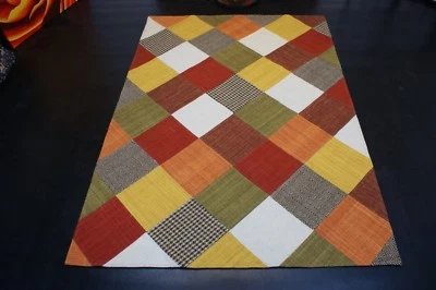 nr 1 Hochwertige Design Patchwork Kelim exklusiver Teppich Kilim ca 200 x 140 cm - Bild 1 von 4