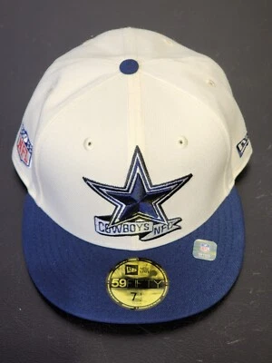 Кепка Dallas Cowboys NFC New Era 59fifty 2022 NFL размер 7 1/2 темно-синяя / кепка цвета слоновой кости - Изображение 1 из 4