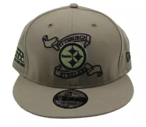 Pittsburg Steelers Druckknopflasche Mütze - New Era/9Fifty - grau - NFL/Fußball - Bild 1 von 5