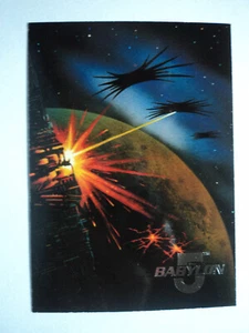 1995 FLEER ULTRA BABYLON 5 - SPACE GALLERY CARD - ( 8 OF 8 ) - SHADOW ATTACK - Picture 1 of 4