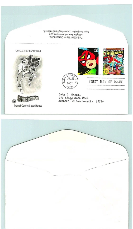 S01-5616, MARVEL COMICS SUPER HEROES, SPIDER WOMAN, PCS/ARTCRAFT FDC - Image 1 of 1