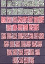 Great Britain Scott #s 159, 160 & 161 F-VF H set of 55 Used Stamps
