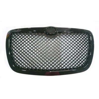 05-10 Fit For Chrysler 300 300C Sedan B Style Front Hood Grill Grille Black - Image 1 of 4