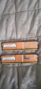 Barette serveur - Hynix - 2 x 2GB 2Rx4 PC2-5300F-555-11 -HYMP525F72CP4D3-Y5 AB-T - Photo 1/6