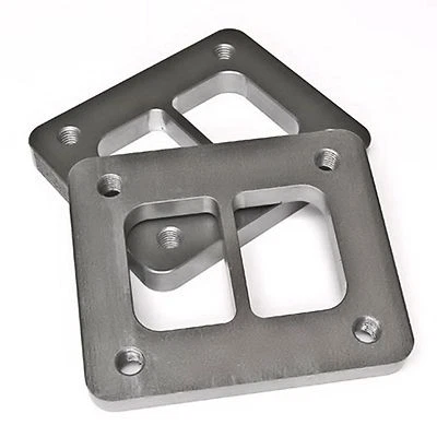 ATP-FLS-053 T4 Divided Exhaust Inlet Flange Mild Steel Turbo M10x1.5 Threaded - Image 1 of 3