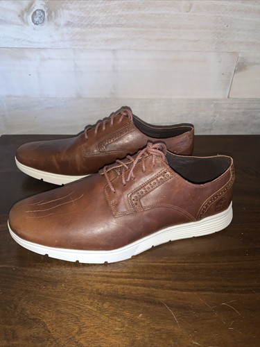 NUOVE scarpe Oxford Timberland Franklin Park Brogue in pelle sneakers taglia USA 8 5