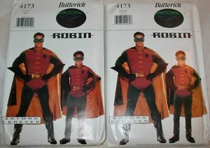 Butterick Pattern 4173 ROBIN COSTUME Mens or Boys BATMAN FOREVER ~ DC COMICS - Picture 1 of 6