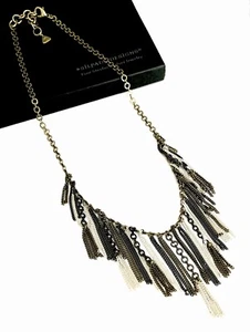 SILPADA~KR THREE TONE FRINGE TASSEL Chain Adjustable Necklace~#KRN0083~RETIRED! - Picture 1 of 4