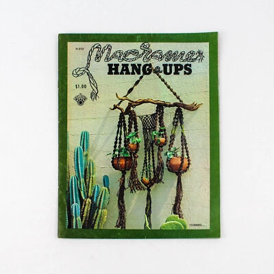 Livre Macramé Hang Ups De Craft Course Publishers 1973 Broché H-213 - Photo 1/4