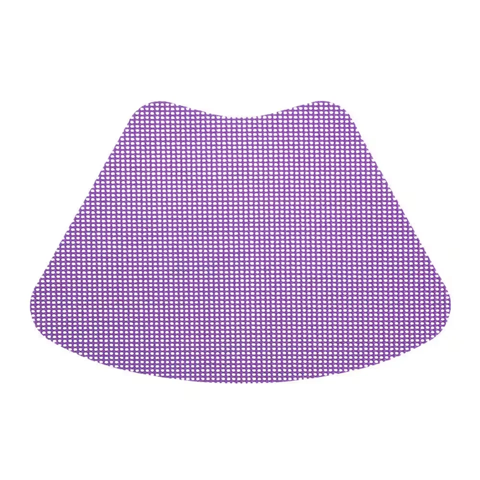 Fishnet 19 In. X 13 In. Purple PVC Covered Jute Wedge Placemat (Set of 6) - Image 1 of 4