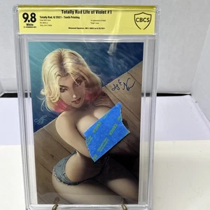 Totally Rad Life Of Violet #1 2021 CBCS 9,8 FIRMADO Jim E Noble A0 - Imagen 1 de 5