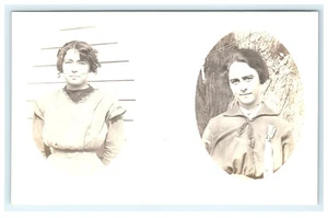 1904-1918 Echtfoto Postkarte von zwei Frauen, Anita Iowa Anfang 1900 - Bild 1 von 2