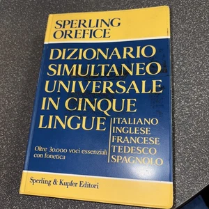 5 Language Dictionary: Italian, English, German, French, Spanish - Foto 1 di 3