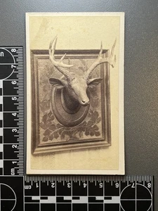Sammelkarte H. Leach, bedeutender Bostoner Holzbildhauer 1865-1872 Kabinettfoto RAR - Bild 1 von 2