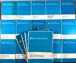 Lot 18 Bell & Howell Schools DeVry Lesson Booklets Kit Manuals Books Electronics - Picture 1 of 14