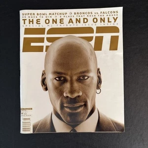 ESPN Magazine Michael Jordan Feb. 8, 1999. The One And Only. Complete Magazine - Picture 1 of 4