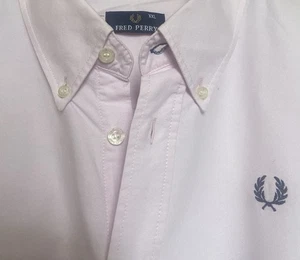Vintage ” FRED🔥PERRY “ Pink Oxford 100% Cotton S/S Shirt Size XXL / XXXL 48/50 - Picture 1 of 15