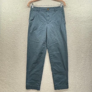 Pantalones Vineyard Vines para mujer 4 azules tiro medio chinos vintage tobillo algodón recto - Imagen 1 de 12