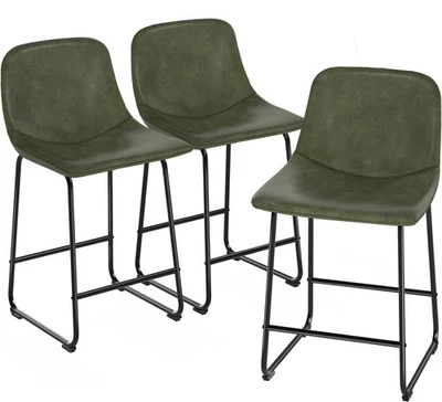 Counter Height Bar Stools Set of 3, Dining Chairs for Home Kitchen Island - Image 1 of 4