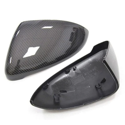 Cubierta de espejo retrovisor fibra de carbono real para Volkswagen VW Golf 7 MK 7 GTI R20 Foto 1 de 4