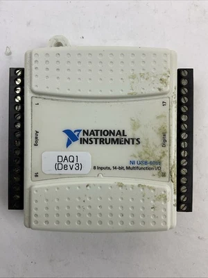 INSTRUMENTO NACIONAL USB-6009 8 ENTRADAS 14 BITS MULTIFUNCIÓN I/O Foto 1 de 4