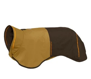 RuffWear Sun Shower Regenjacke Erde Braun Gold Hund Größe Medium Neu mit Etikett - Bild 1 von 6