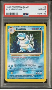 1999 Pokemon Base Set Blastoise Holo PSA 8 - CLEAN (New Cert) - Picture 1 of 2