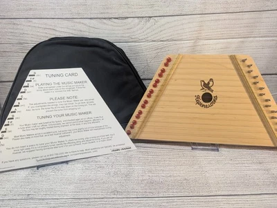 1986 Music Maker 15-String Lap Harp With Bag, Tuning Card, Music, 6+ Music Packs - Image 1 of 4