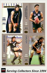 1994 Dynamic AFL Sensation Trading Cards Base Card Team Set Carlton (9)