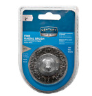 Century Drill & Tool 76413 Fine Crimped Radial Wire Brush, 2", metal