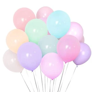 100 Packs 12 inch Thick Mixed Color Balloon Macaron Assorted Rainbow Latex Ba... - Picture 1 of 5