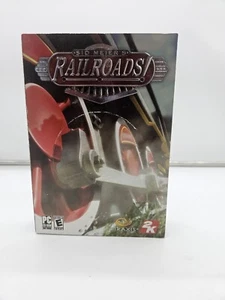 BOX + MANUAL ONLY - 2008 Sid Meier's Railroads PC CD-ROM Classic Game - Picture 1 of 6