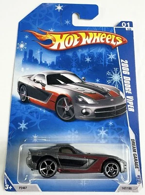 Dodge Viper #147 2006 Hot Wheels Dream Garage 1/10 gris oscuro coche escala 1:64 Foto 1 de 4