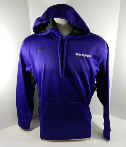 Texas Christian Univeristy TCU Men's Horned Frog Purple Sweatshirt Nike New L Cover