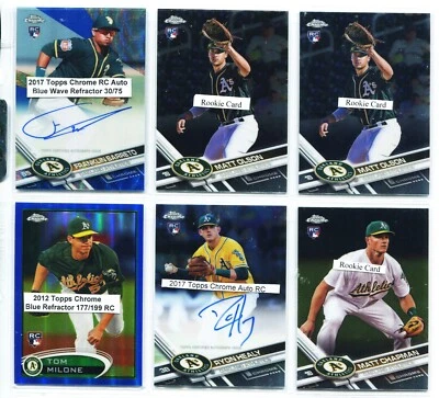 Oakland A's, Matt Olson, Mark McGwire, Eckersley, Rookie Lot #B 193 Cards - Image 1 of 4