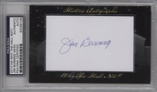 2012 Historic Why the Hall Not? Cut /50 Jim Bunning Auto HOF