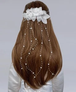 Kommunion Kopfschmuck Haarschmuck  Haargesteck zum Kommunionkleid *29 - Bild 1 von 2