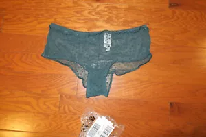 XL ❤️ VICTORIA'S SECRET ❤️ PINK LACE ❤️ PANTIES CHEEKY HIPSTER GREEN MID-RISE - Picture 1 of 3