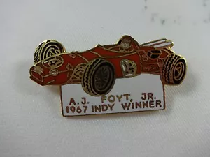 1967 A.J. Foyt Indianapolis 500 Winner Collector Lapel Pin Sheraton Thompson - Picture 1 of 9