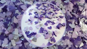 Biodegradable Wedding Tissue Paper Confetti - Lilac, Purple and Silver - Picture 1 of 6