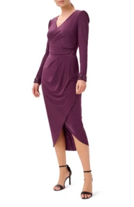 Abito donna Adrianna Papell Surplice Tea Wrapling TAGLIA 8 - Foto 1 di 3