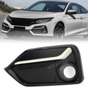 Left Driver Front Bumper Fog Light Cover Trim For Honda Civic Hatchback 2020-21 - Picture 1 of 13
