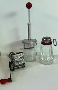Vintage Küchenwerkzeuge Nussmühle Lebensmittelhäcksler Reibe 40er/50er Mitte des Jahrhunderts selten - Bild 1 von 8