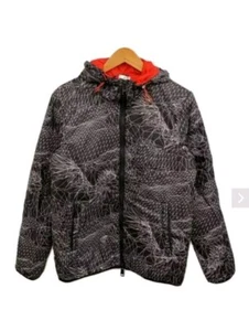 A|X ARMANI EXCHANGE Men's Geometric Print Puffer Hoodie Jacket Black, Size Small - Picture 1 of 19