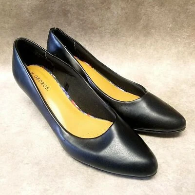 Zapatos de salón George para mujer talla 8 negros sin cordones Foto 1 de 4