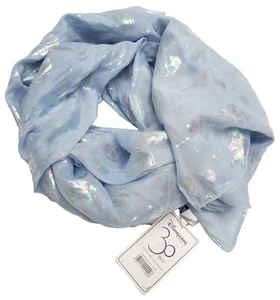 Disneyland Paris 30th Anniversary Neck Scarf Large Light Blue Lightweight Disney - Picture 1 of 16