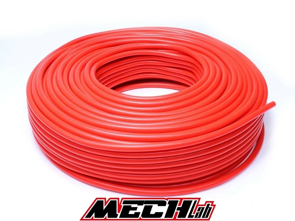 MECH LAB 1 metro di tubo in silicone ROSSO 4mm turbo vacuum pressione depressione 4x9mm